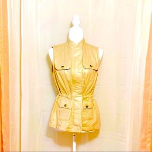 Chico's Metallic Gold Vest With Inner Adjustment NO LONGER MADE